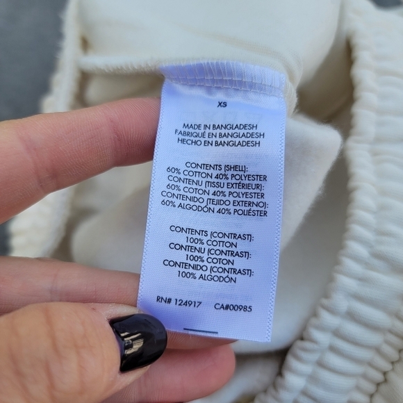 Weworewhat Cream Sweat Shorts XS - Picture 11 of 11